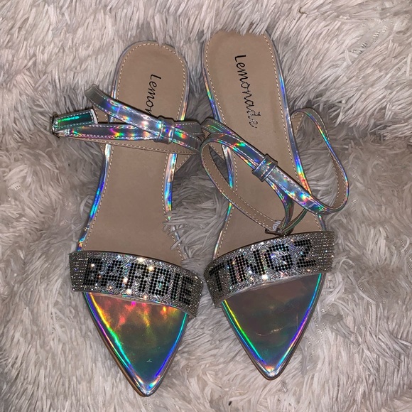 NIB 💕Barbie ✨ Tingz 💕 Rhinestone Stiletto Heels - Picture 3 of 8